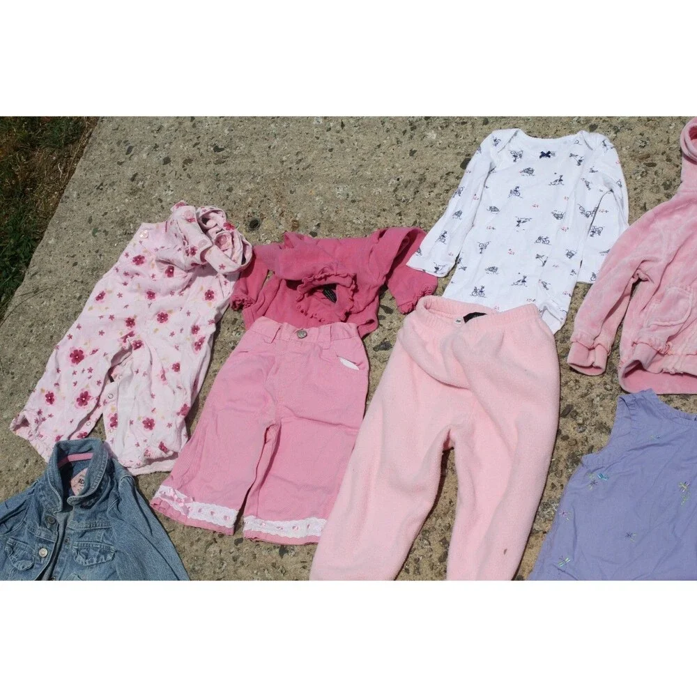 Lot of 18 pcs Baby Girl Clothing 18M, 18-24M Outfits Overalls CUTE FALL Wardrobe